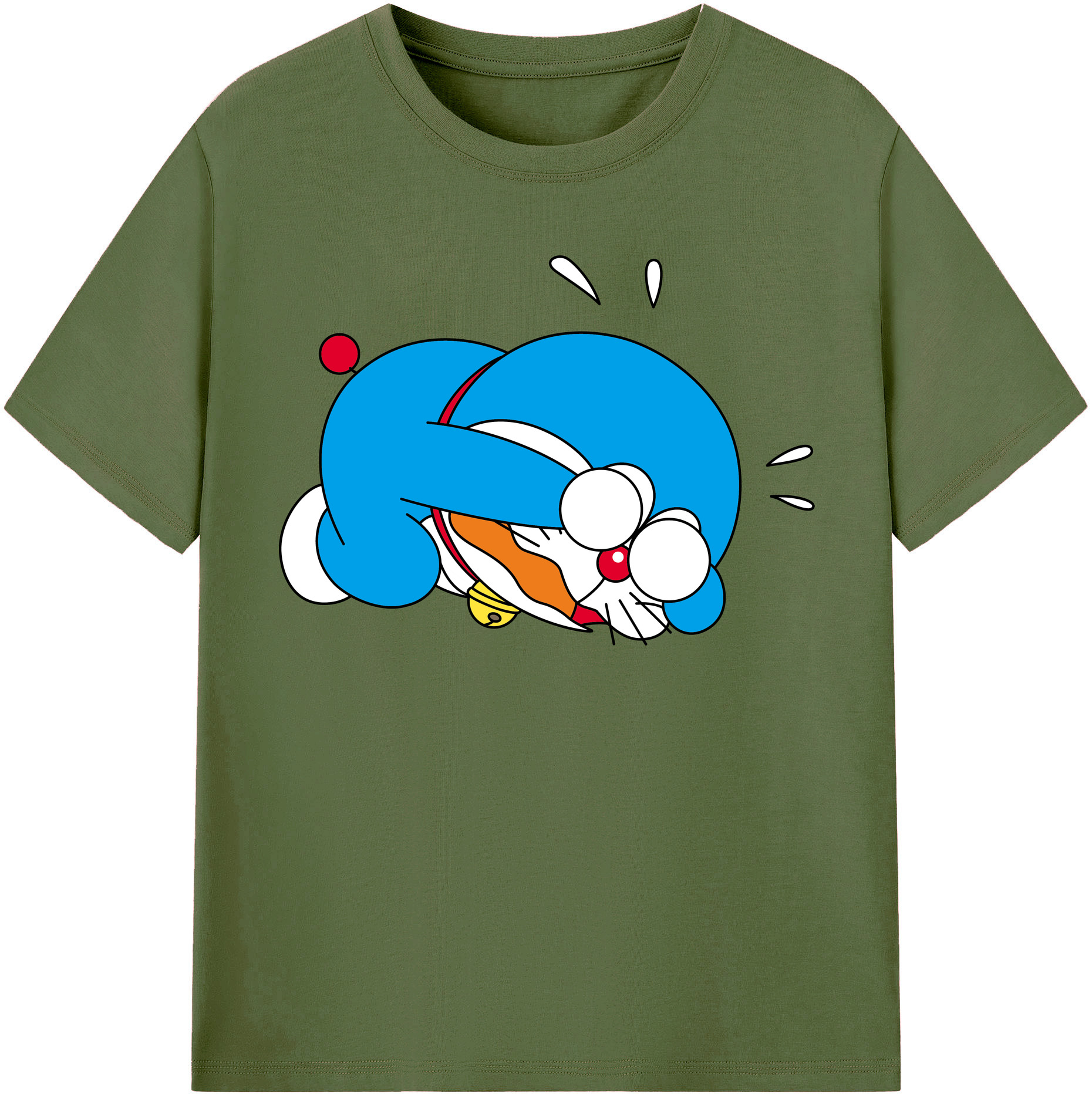（画像用） ドラえもん Doraemon 綿100％半袖Tシャツ（フロントプリント）